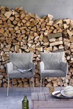 Design Stoelen|Eetkamerstoelen Met Armleuning-LABEL Vandenberg Mali Armstoel Groen