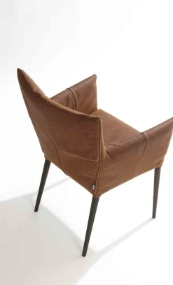 Design Stoelen|Eetkamerstoelen Met Armleuning-LABEL Vandenberg Mali Armstoel Groen