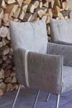 Design Stoelen|Eetkamerstoelen Met Armleuning-LABEL Vandenberg Mali Armstoel Groen