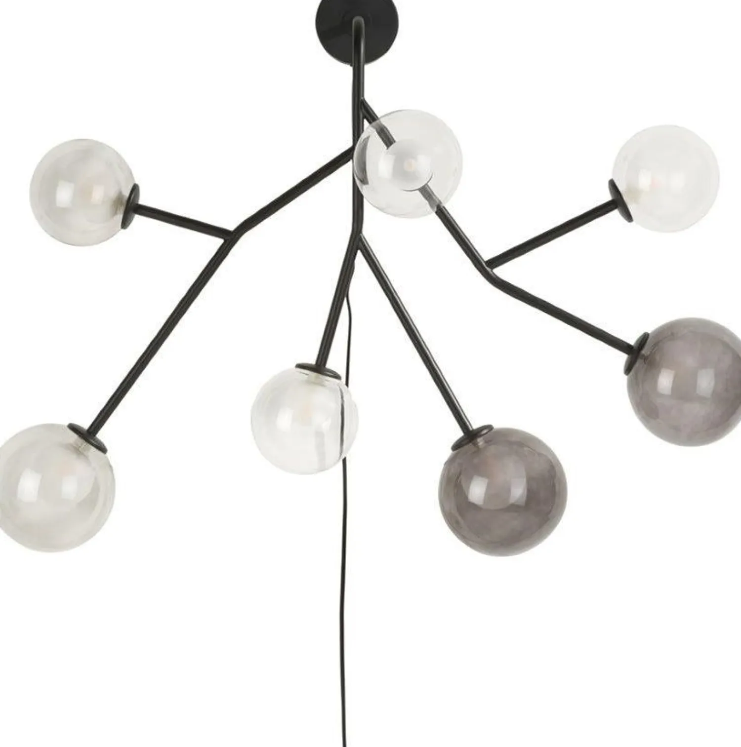 Wandlampen|Wandlampen-COCO maison Malin Wandlamp antraciet