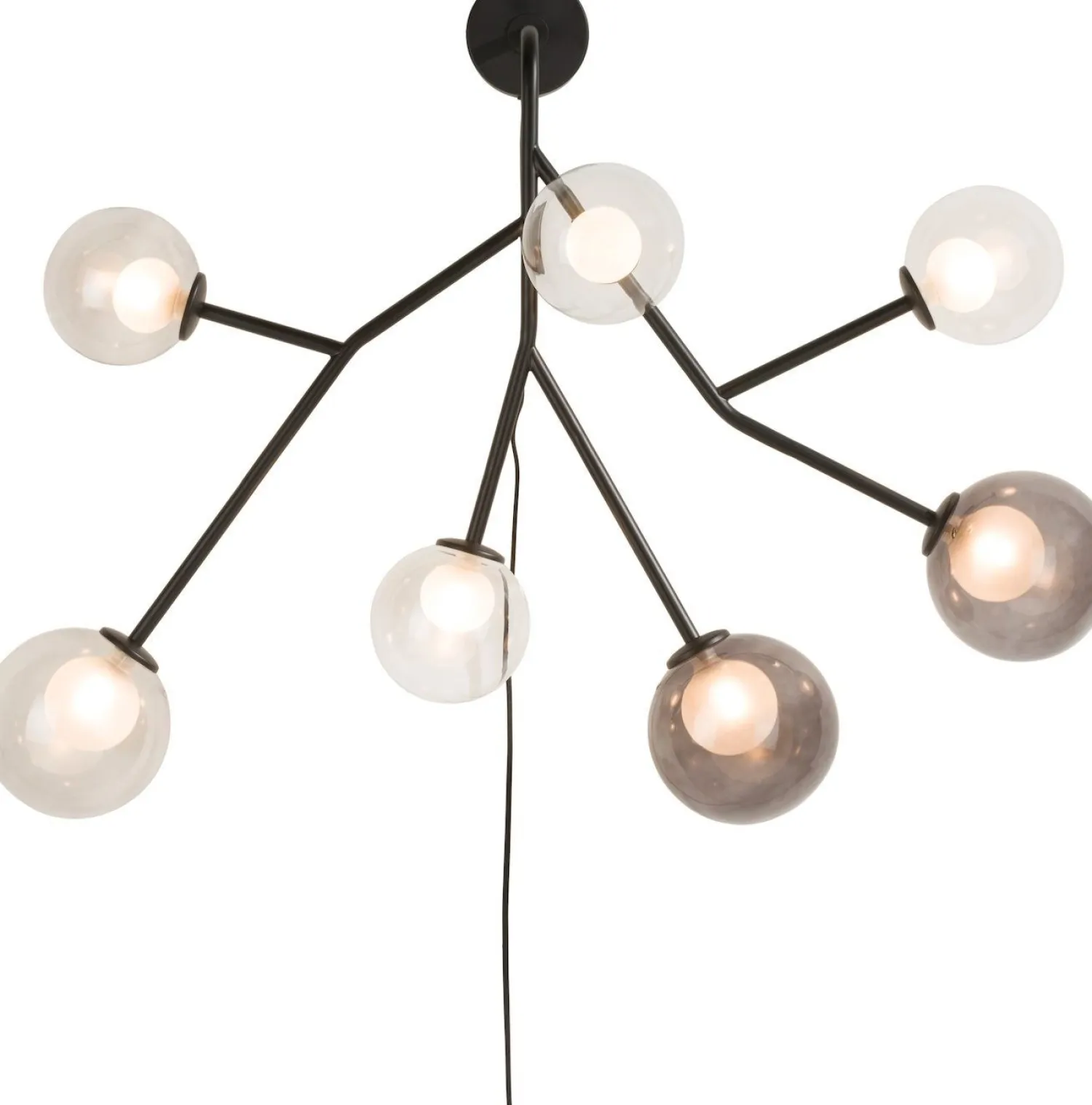 Wandlampen|Wandlampen-COCO maison Malin Wandlamp antraciet