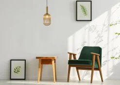 Glazen Hanglampen|Glazen Hanglampen-Lucide Maloto Hanglamp Goud