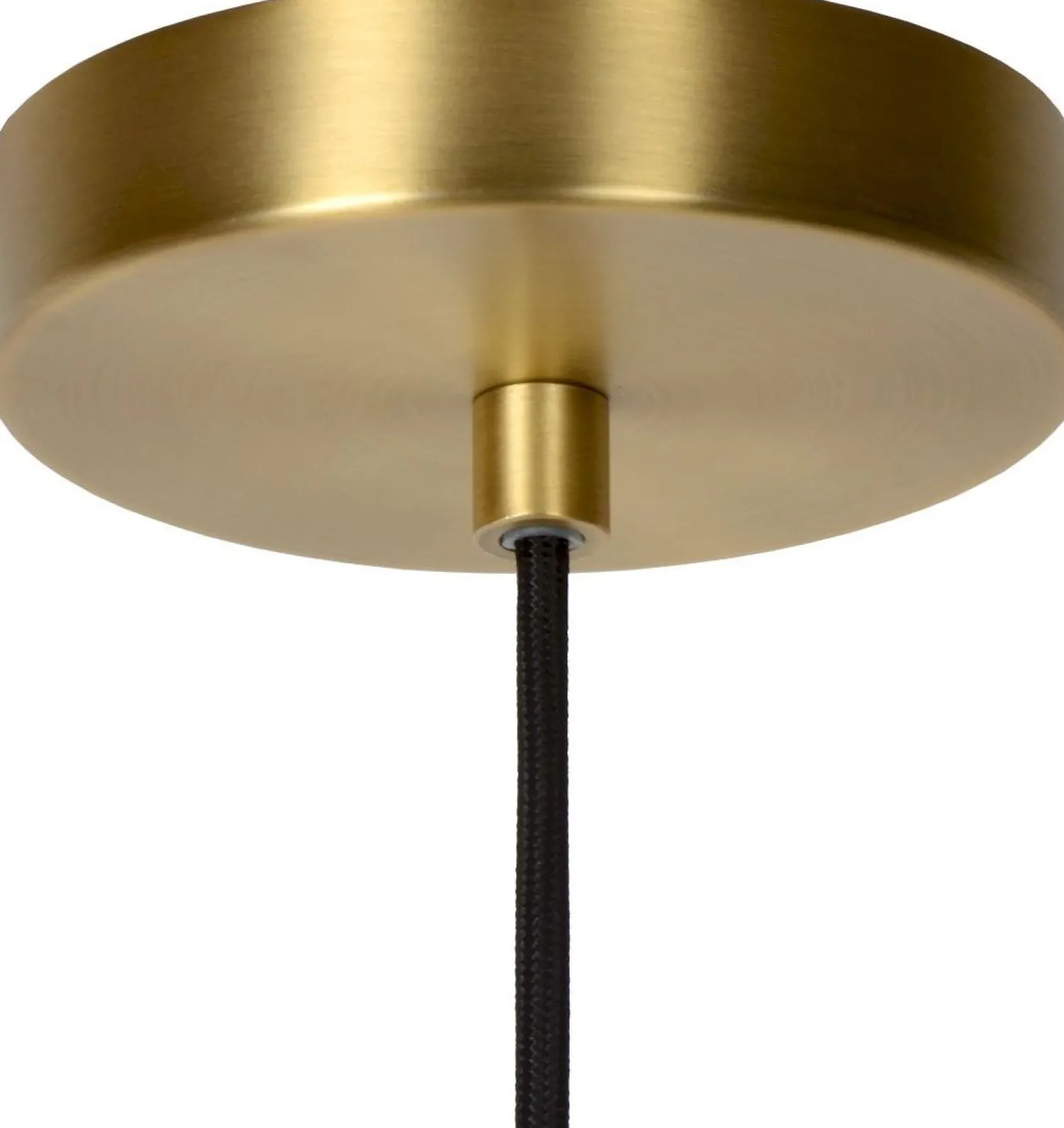 Glazen Hanglampen|Glazen Hanglampen-Lucide Maloto Hanglamp Goud