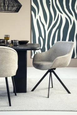 Kuipstoelen|Draaibare Eetkamerstoelen-Eleonora Mamé Eetkamerstoel Bruin