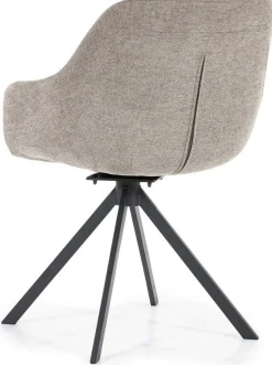 Kuipstoelen|Draaibare Eetkamerstoelen-Eleonora Mamé Eetkamerstoel Bruin