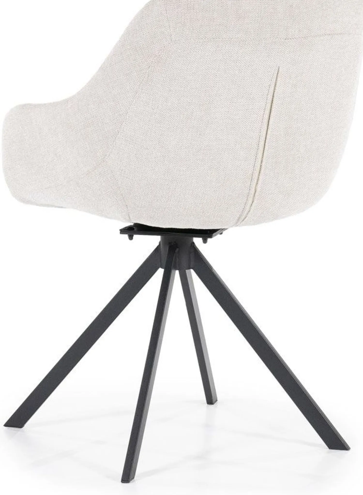 Kuipstoelen|Draaibare Eetkamerstoelen-Eleonora Mamé Eetkamerstoel Beige