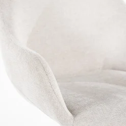 Kuipstoelen|Draaibare Eetkamerstoelen-Eleonora Mamé Eetkamerstoel Beige