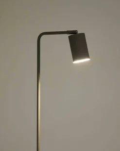 Industriële Vloerlampen|Vloerlampen-Kave Home Manie Vloerlamp Zwart
