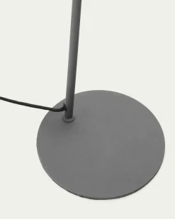 Industriële Vloerlampen|Vloerlampen-Kave Home Manie Vloerlamp Zwart