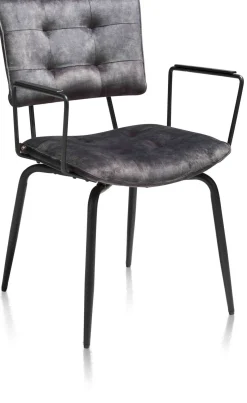 Eetkamerstoelen Met Armleuning-Henders en Hazel Manou Armstoel antraciet