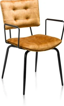 Eetkamerstoelen Met Armleuning-Henders en Hazel Manou Armstoel Okergeel