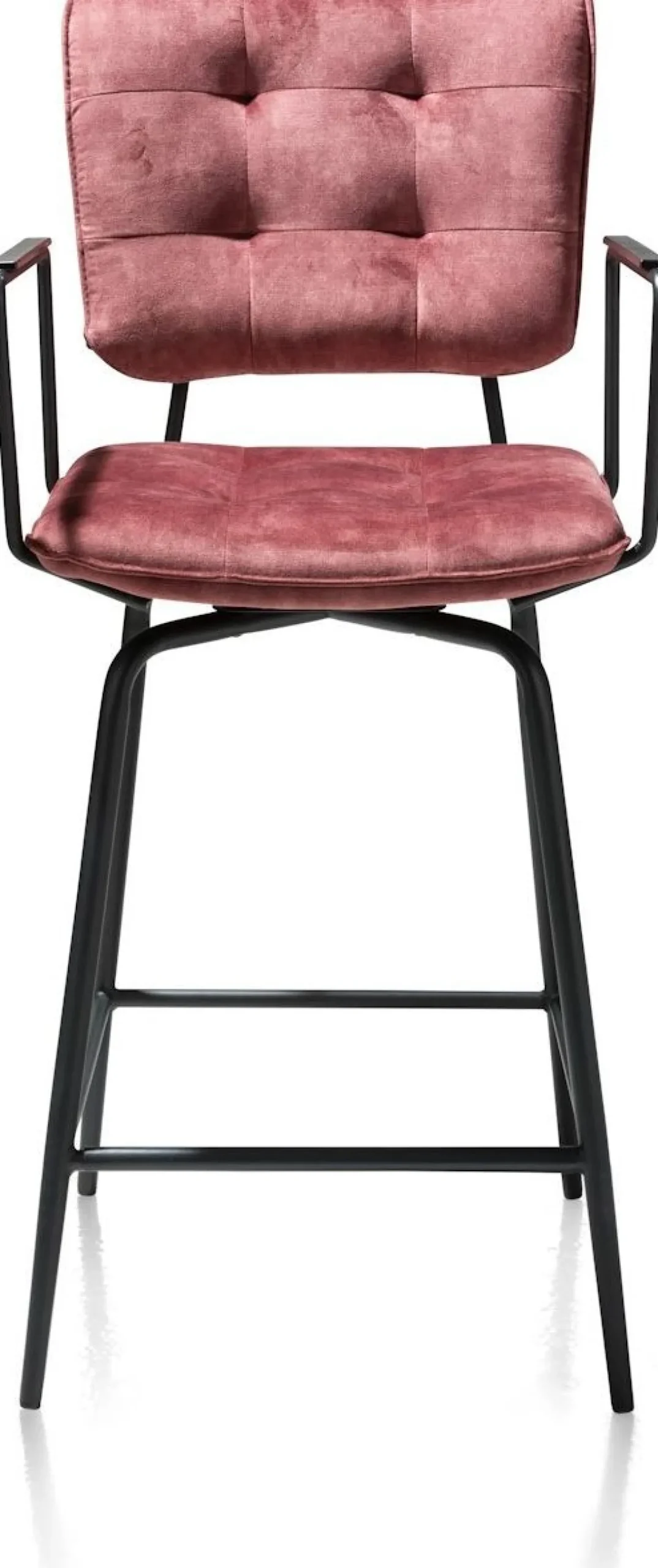 Barkrukken Met Armleuning-Henders en Hazel Manou met arm Barkruk Burgundy Red