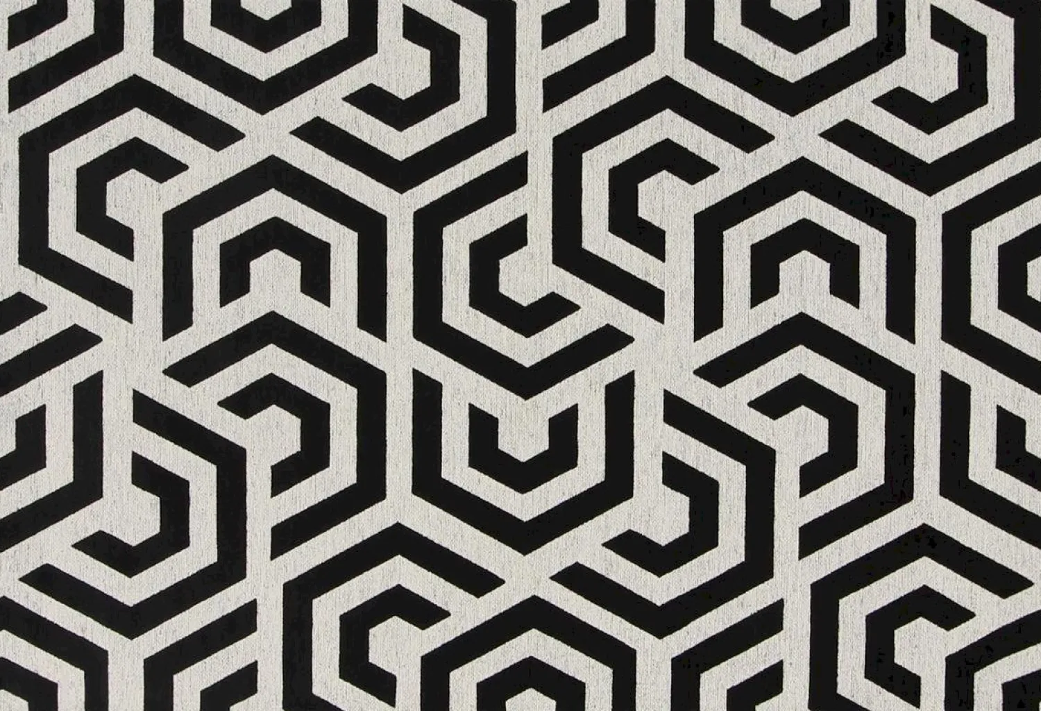 Vloerkleden|Rechthoekige Vloerkleden-Trendhopper Manou Vloerkleed Wit, Zwart