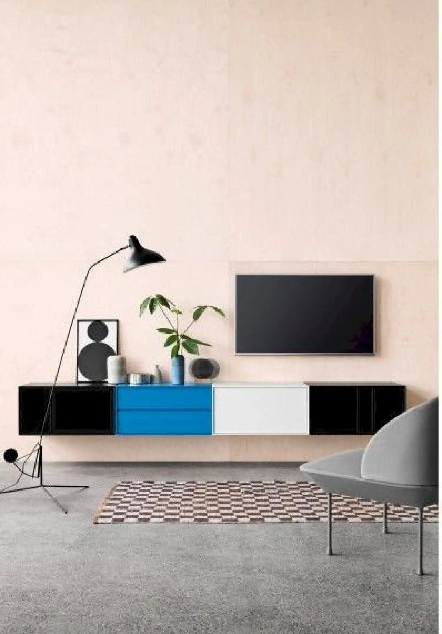 Design Vloerlampen|Vloerlampen-Eijerkamp Collectie Mantis Vloerlamp Zwart