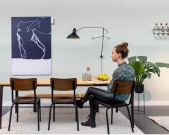 Design Wandlampen|Wandlampen-Eijerkamp Collectie Mantis Wandlamp Zwart
