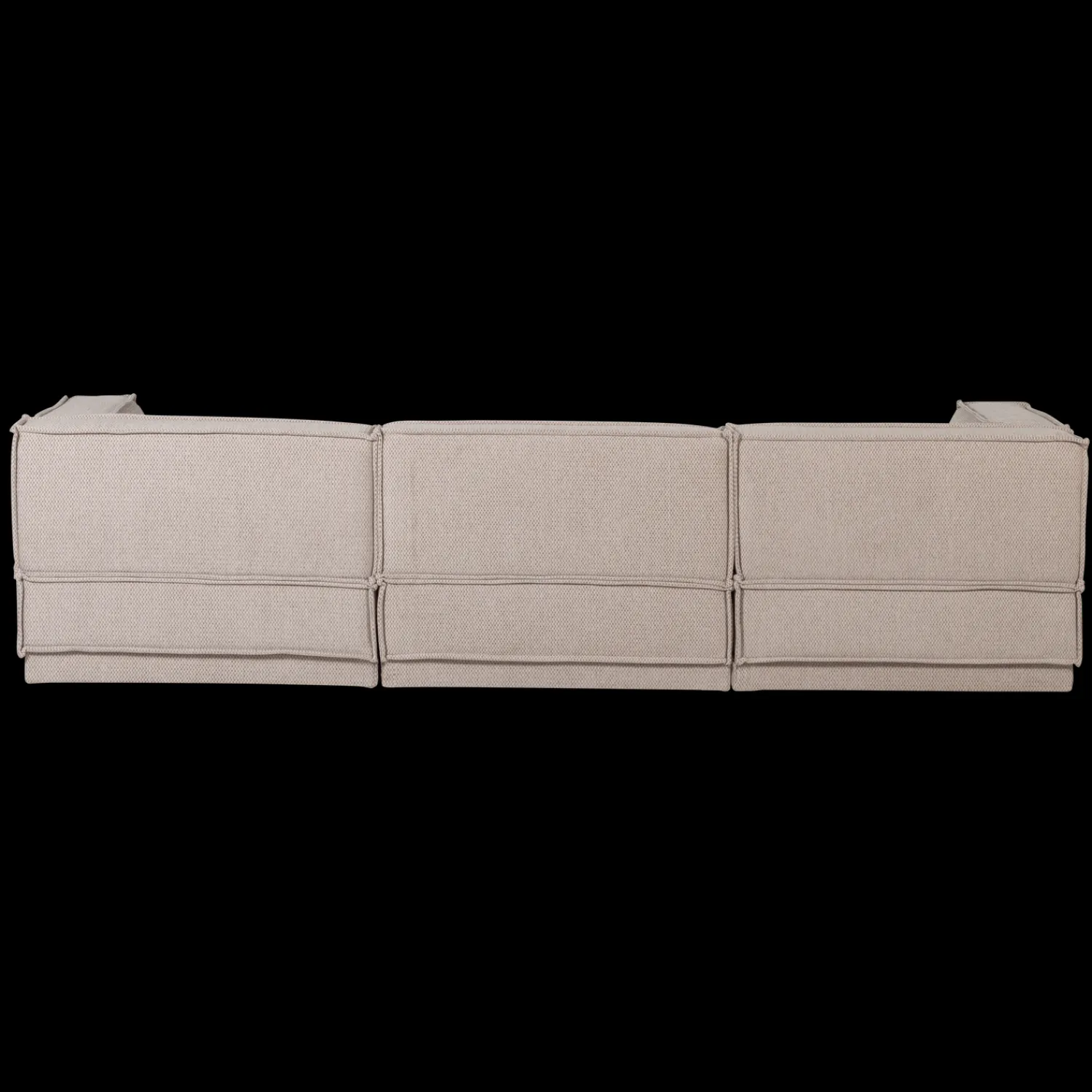 Hoekbanken-WOOOD Manu Grove Chenille Hoekbank Naturel