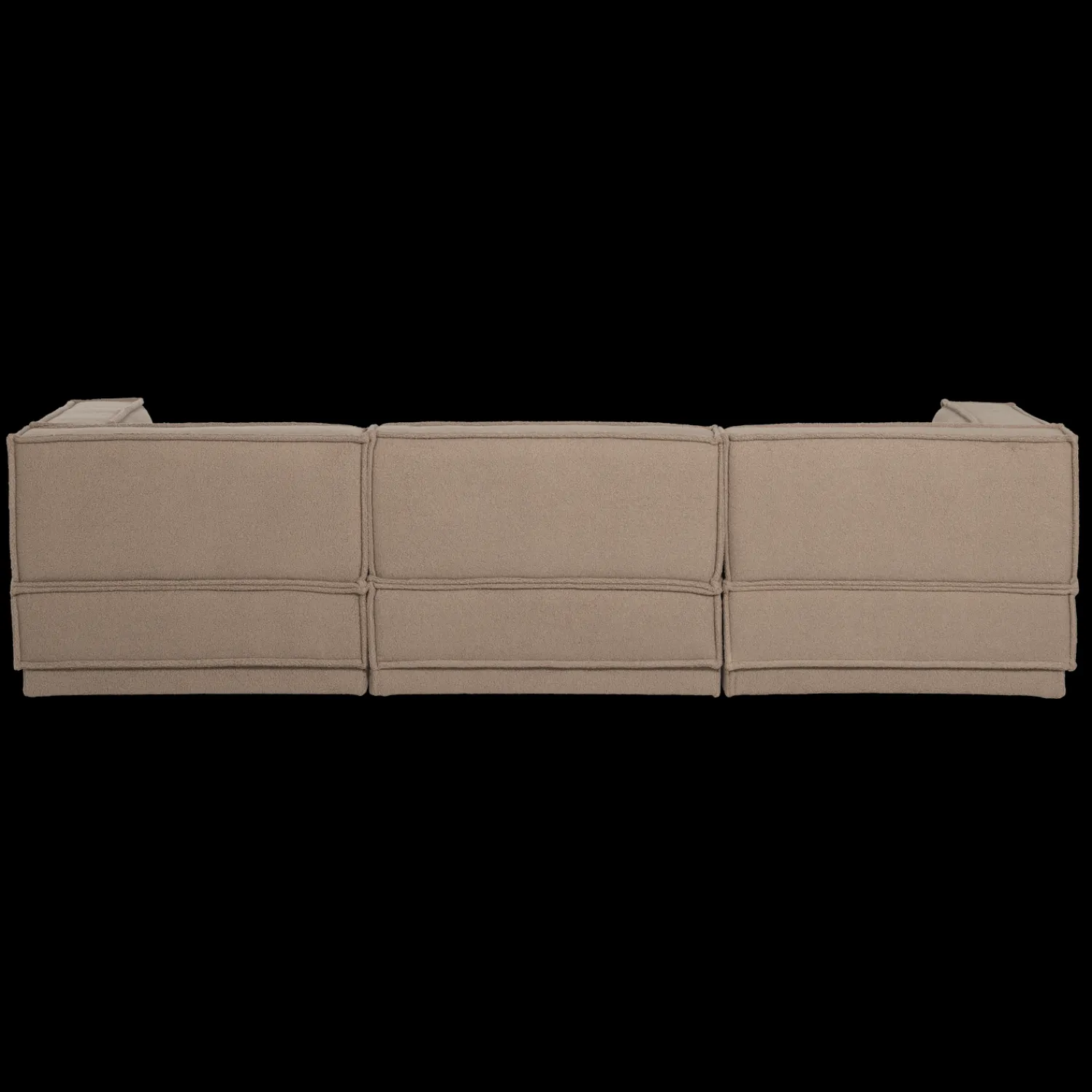 Hoekbanken-WOOOD Manu Teddy Hoekbank Taupe
