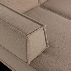 Hoekbanken-WOOOD Manu Teddy Hoekbank Taupe