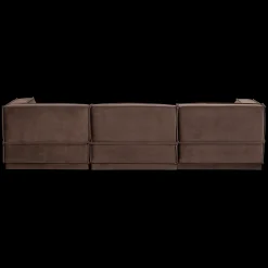 Hoekbanken-WOOOD Manu Velvet Hoekbank Bruin