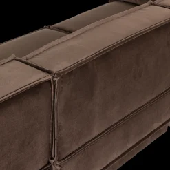 Hoekbanken-WOOOD Manu Velvet Hoekbank Bruin
