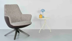 Design Fauteuils|Draaifauteuils-Bert Plantagie Maple Fauteuil Oranje