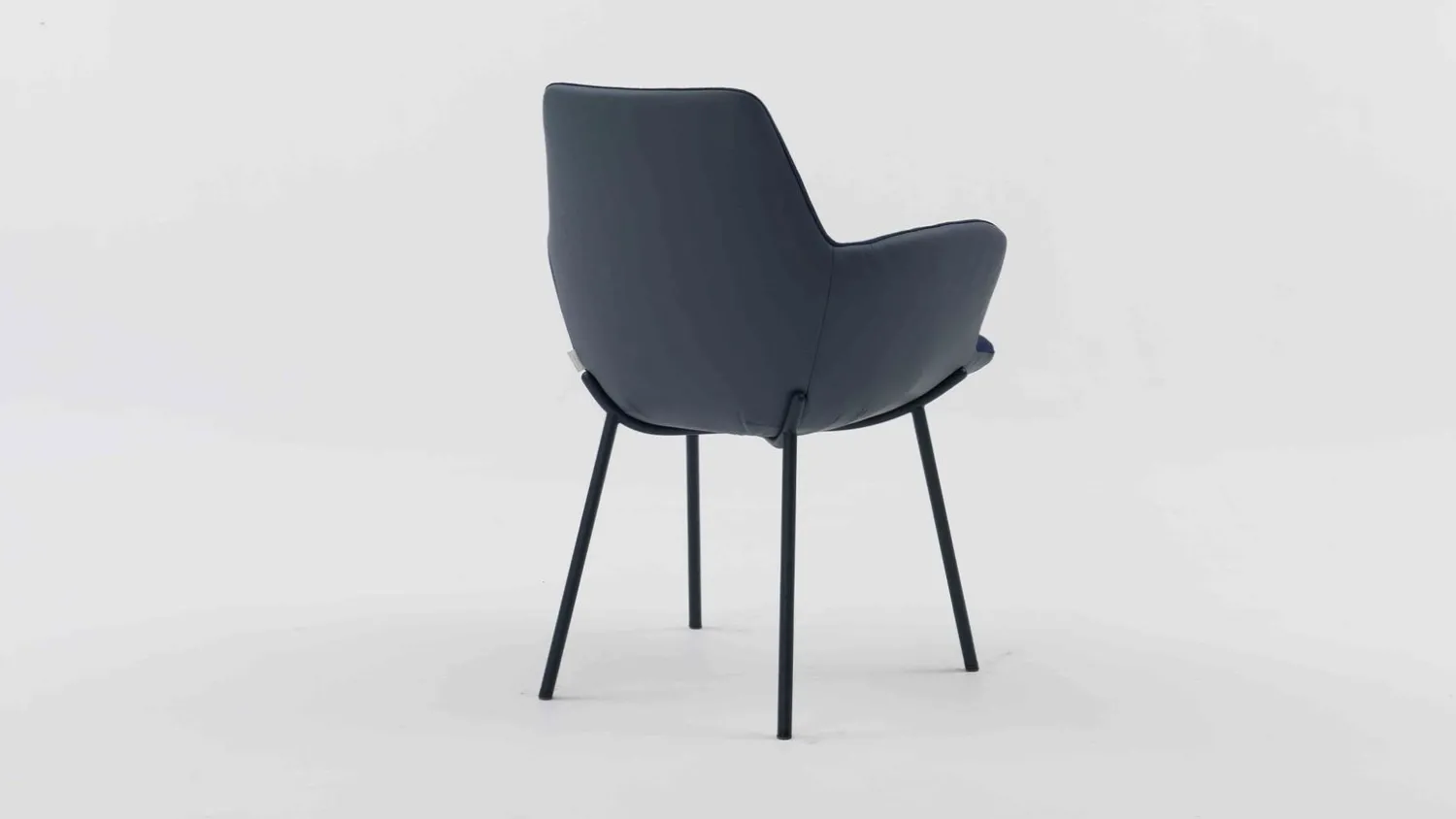 Design Stoelen|Eetkamerstoelen Met Armleuning-Bert Plantagie Maple Four Armstoel Blauw
