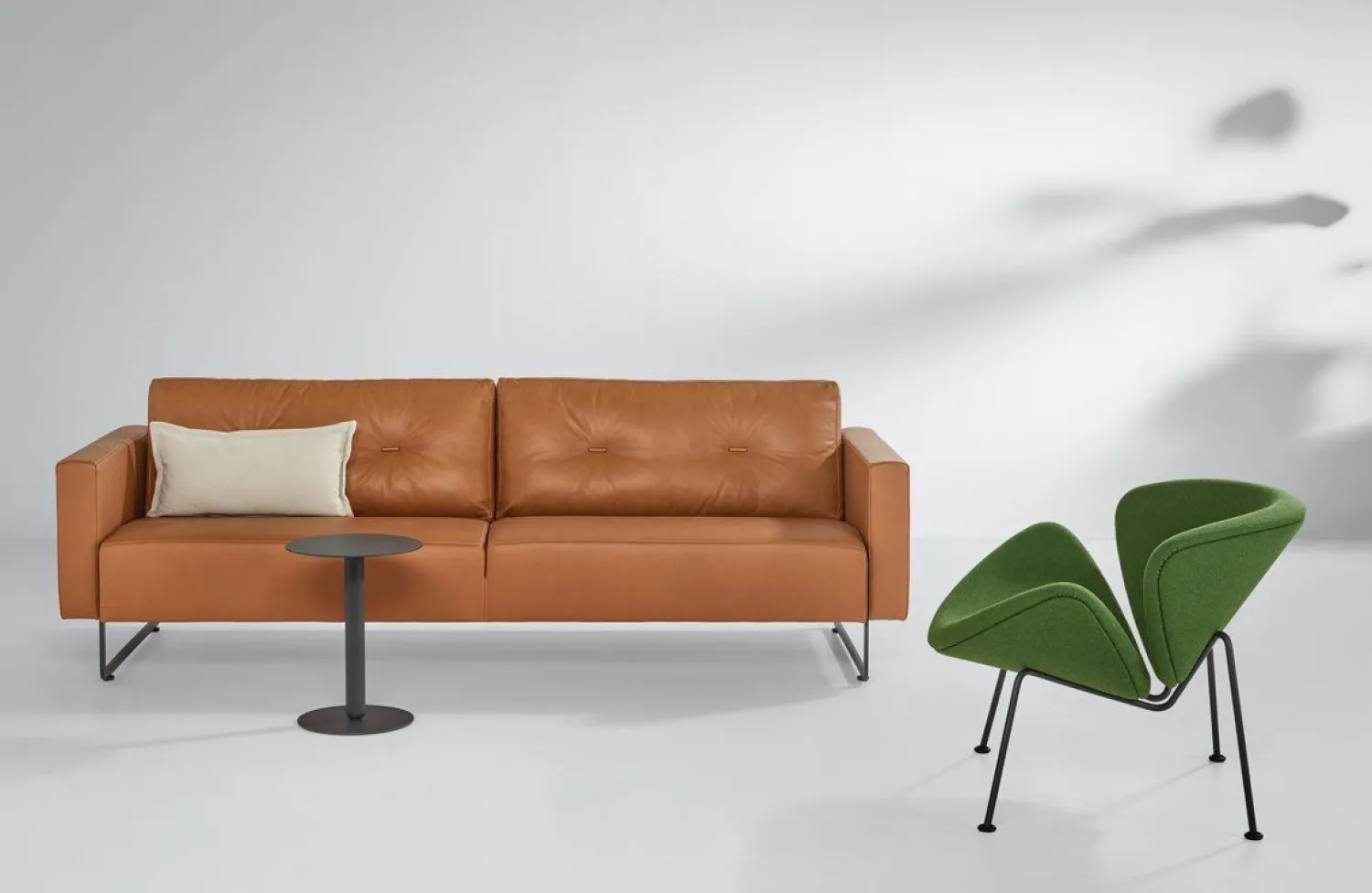 Zitbanken-Artifort Mare Zitbank Cognac
