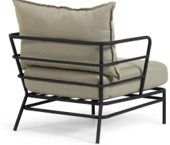 Tuinstoelen-Kave Home Mareluz Outdoor Fauteuil Zwart