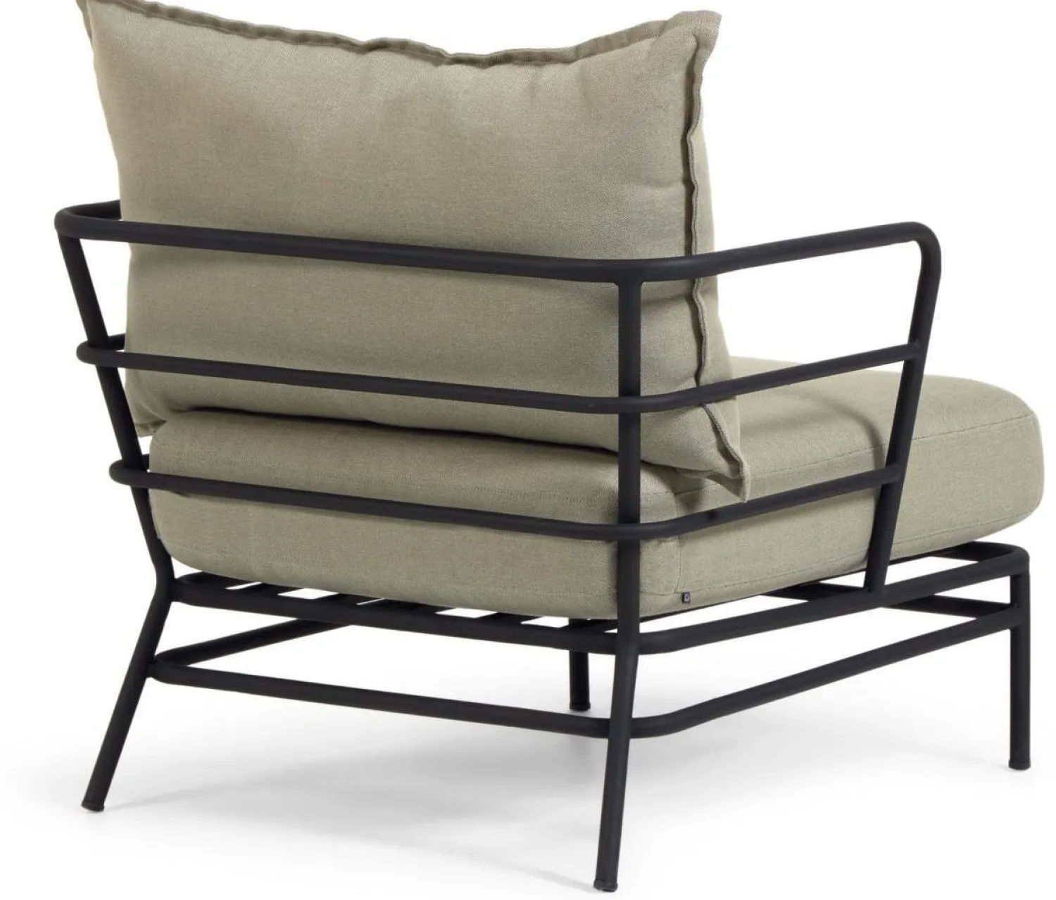Tuinstoelen-Kave Home Mareluz Outdoor Fauteuil Zwart