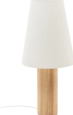 Houten Vloerlampen|Vloerlampen-Kave Home Marga Vloerlamp Naturel,Wit