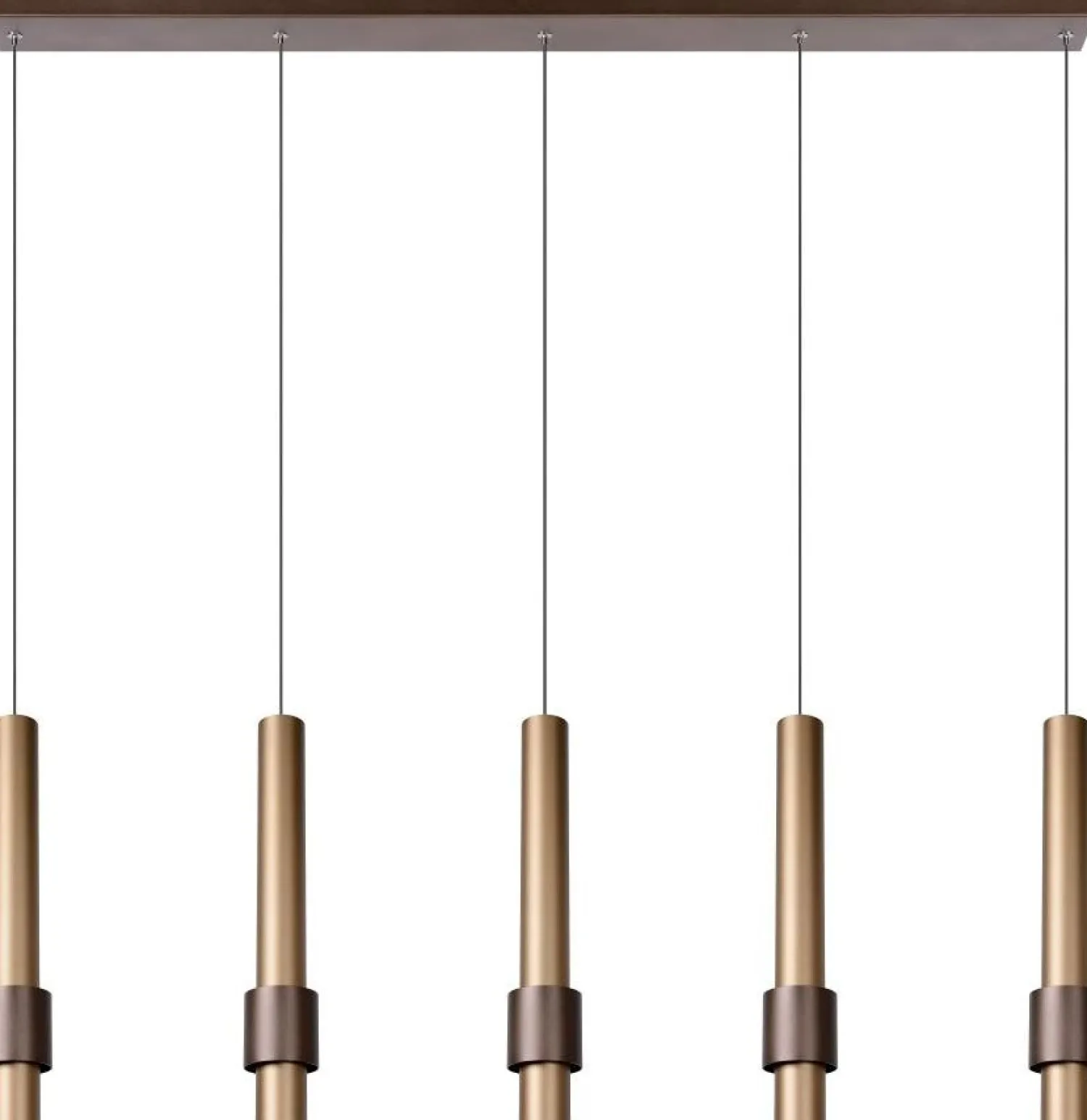 Hanglampen|Hanglampen-Lucide Margary Koffie Hanglamp Koffie, Goud
