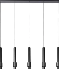 Moderne Hanglampen|Moderne Hanglampen-Lucide Margary Hanglamp Zwart