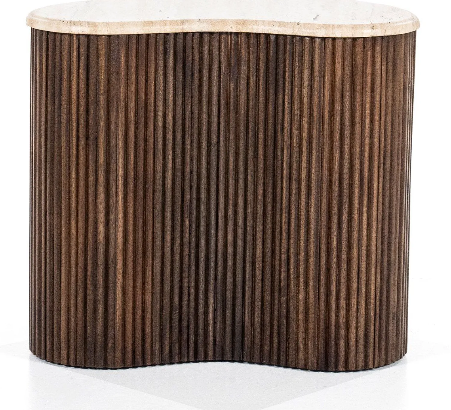 Houten Bijzettafels-Eleonora Mari Bijzettafel Beige, Bruin
