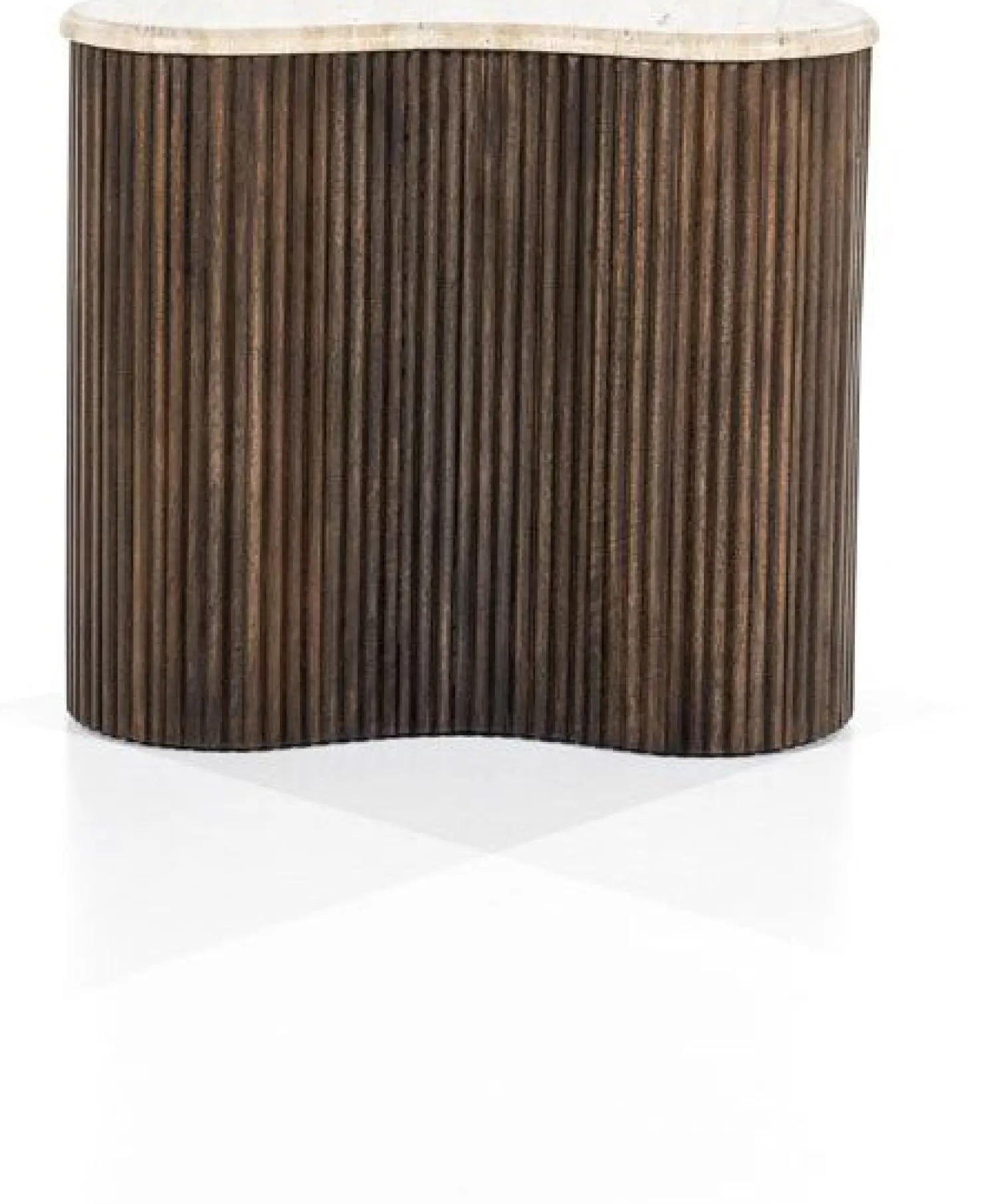 Houten Bijzettafels-Eleonora Mari Bijzettafel Beige, Bruin
