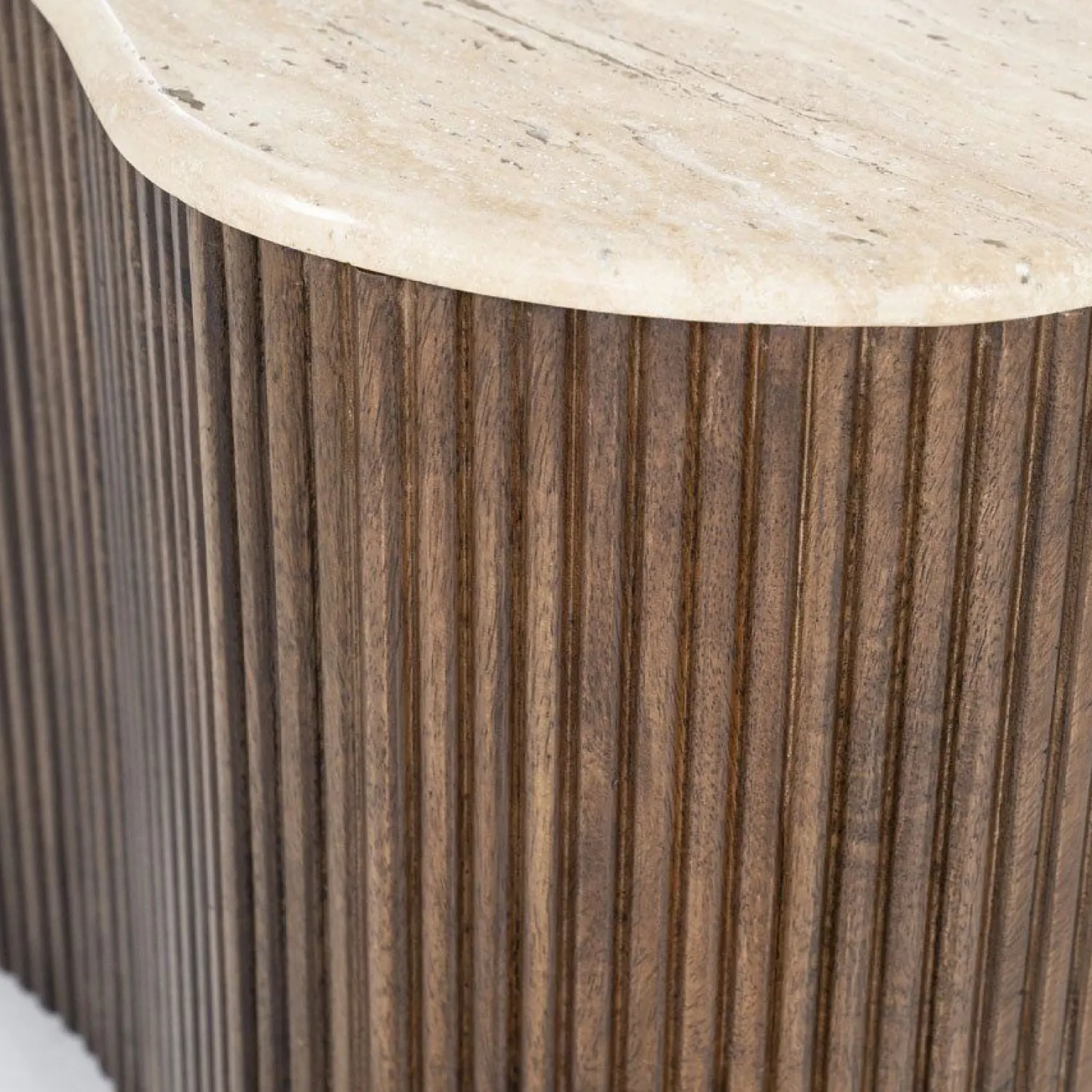 Houten Salontafels|Organische Salontafels-Eleonora Mari Salontafel Beige, Bruin