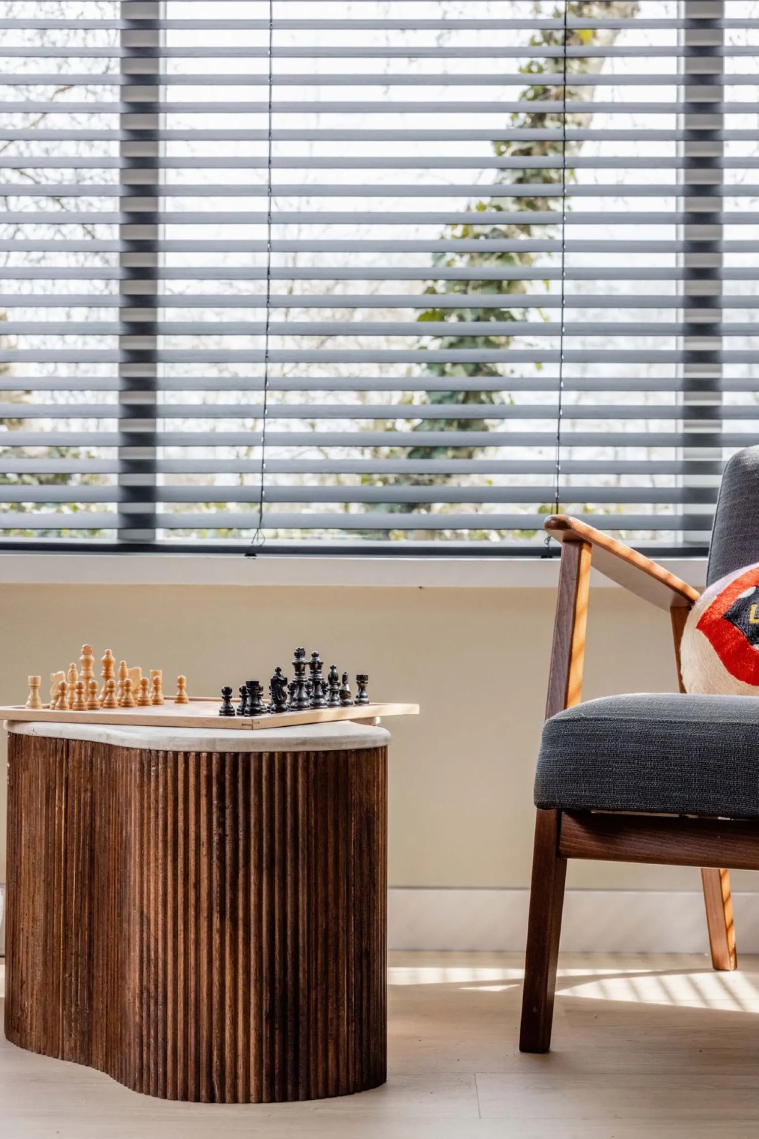 Houten Salontafels|Organische Salontafels-Eleonora Mari Salontafel Beige, Bruin