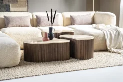 Houten Salontafels|Organische Salontafels-Eleonora Mari Salontafel Beige, Bruin