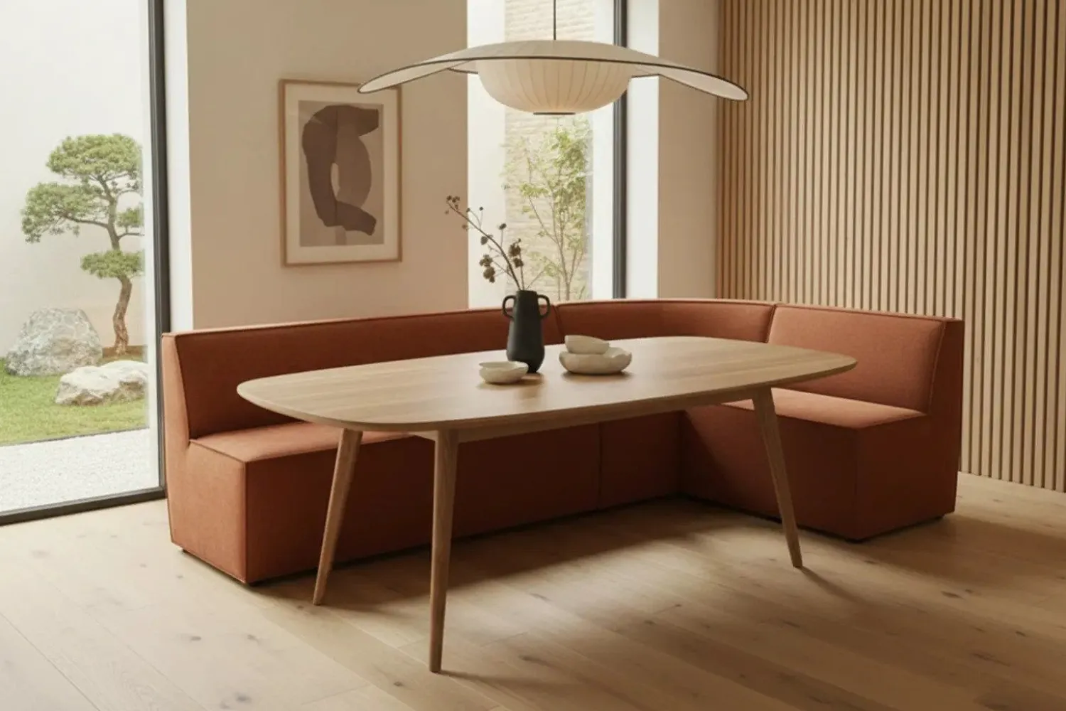 Stoffen Eetkamerbanken-Eijerkamp Collectie Marly Eetkamerbank Mocha Mousse