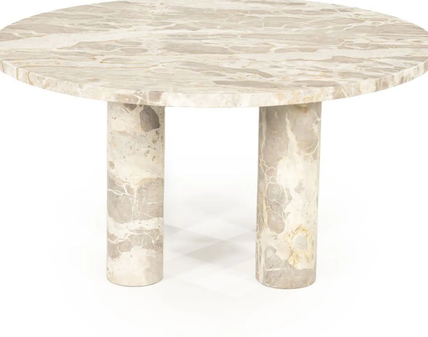 Marmeren Salontafels-By Boo Marmo Salontafel Wit, Bruin