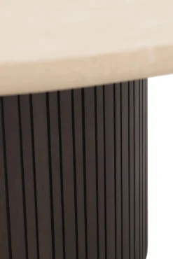 Ronde Salontafels-DTP Home Maroon Salontafel Naturel