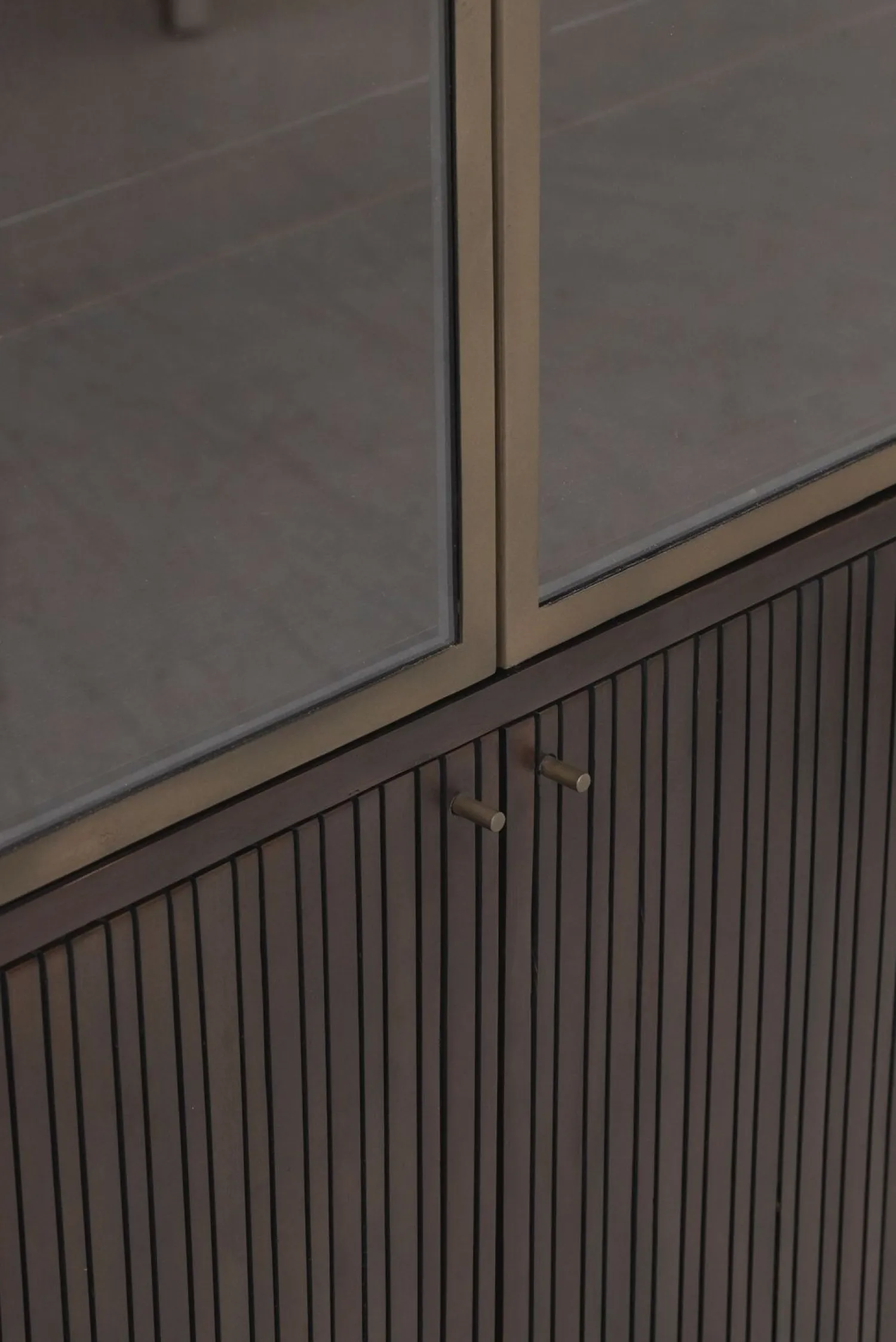 Vitrinekasten-DTP Home Maroon Vitrinekast Bruin