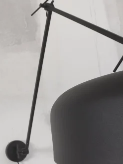 Industriële Wandlampen|Wandlampen-It's about RoMi Marseille L Wandlamp Black