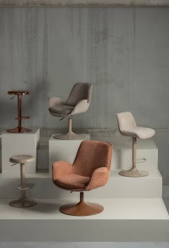 Eetkamerstoelen Met Armleuning-WOOOD Marten Eetkamerstoel Sand