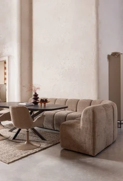 Eetkamerstoelen Met Armleuning-WOOOD Marten Eetkamerstoel Sand