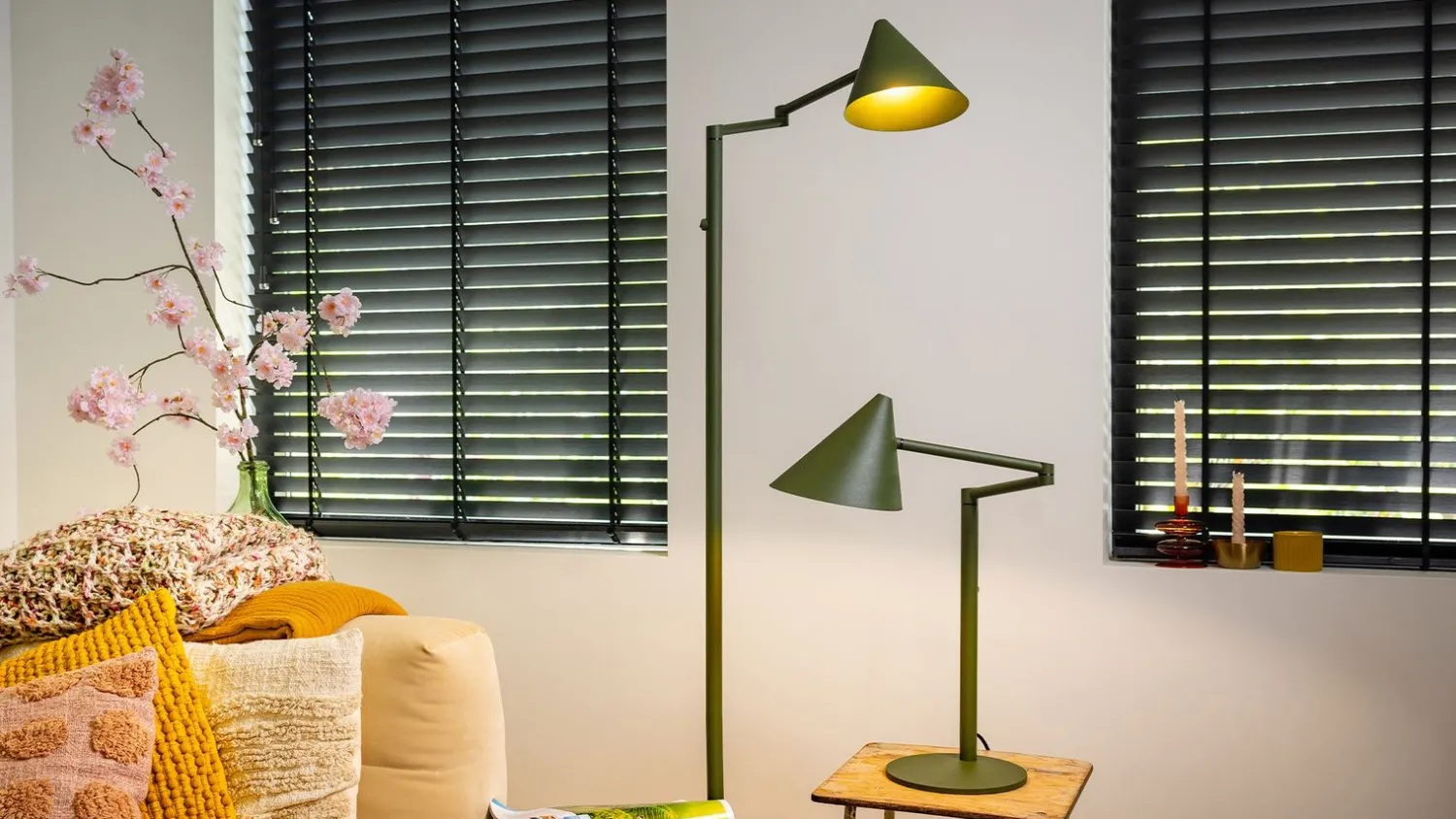 Vloerlampen|Vloerlampen-Eijerkamp Collectie Marvis Vloerlamp Groen