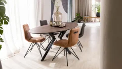 Ovale Eettafels-XOOON Masura Ellips Eettafel Roest