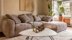 Marmeren Salontafels-XOOON Masura Laag Salontafel Wit marmer