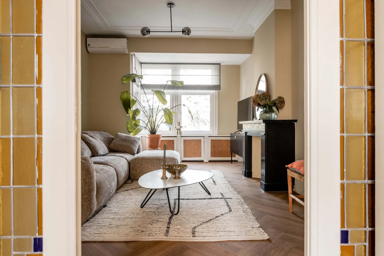 Marmeren Salontafels-XOOON Masura Laag Salontafel Wit marmer