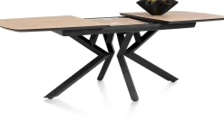 Houten Eettafels|Uitschuifbare Eettafels-XOOON Masura Uitschuifbaar Eettafel Eiken