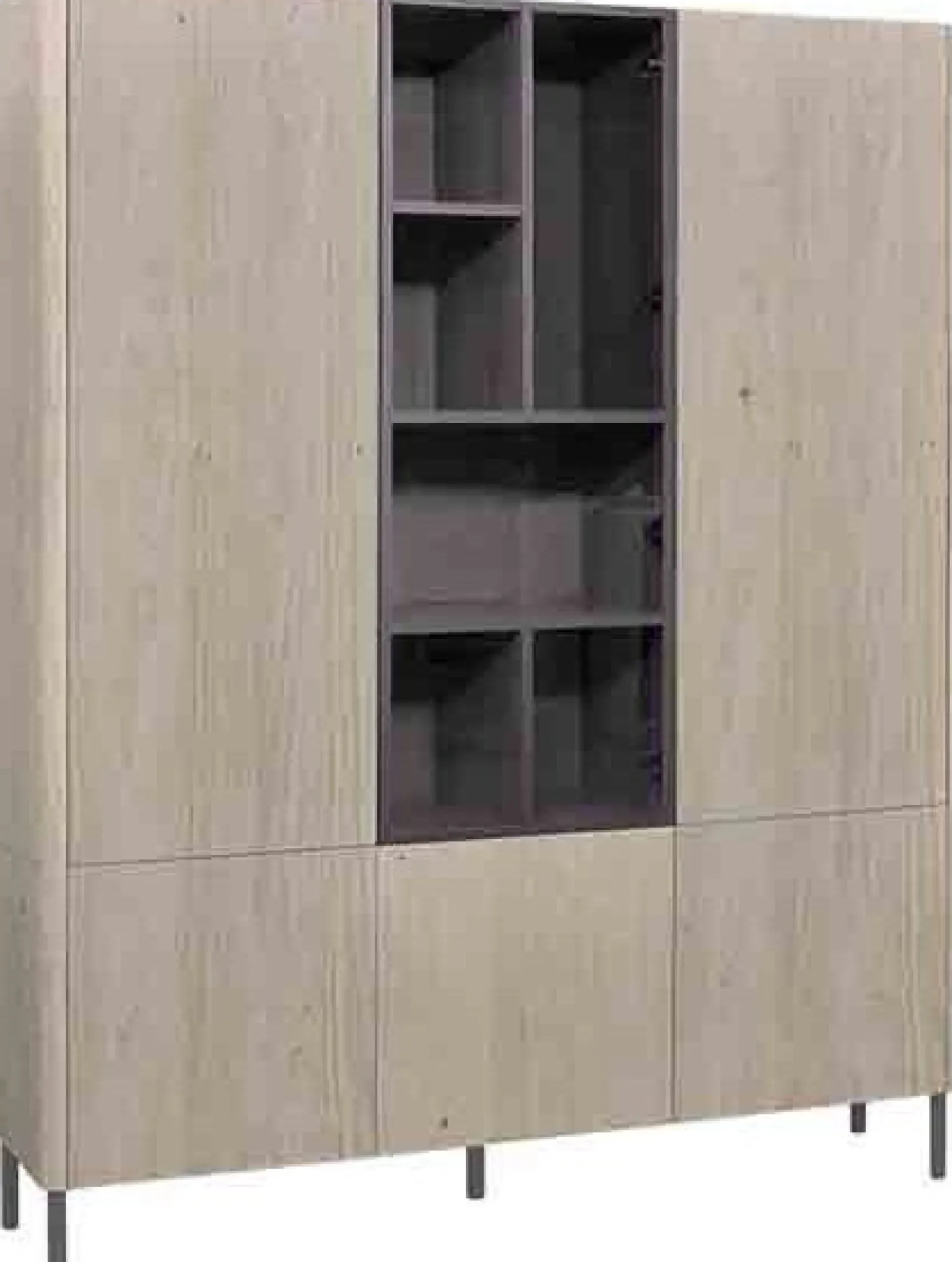 Opbergkasten|Opbergkasten-Eijerkamp Collectie Matera Glaskast Luxury Brown